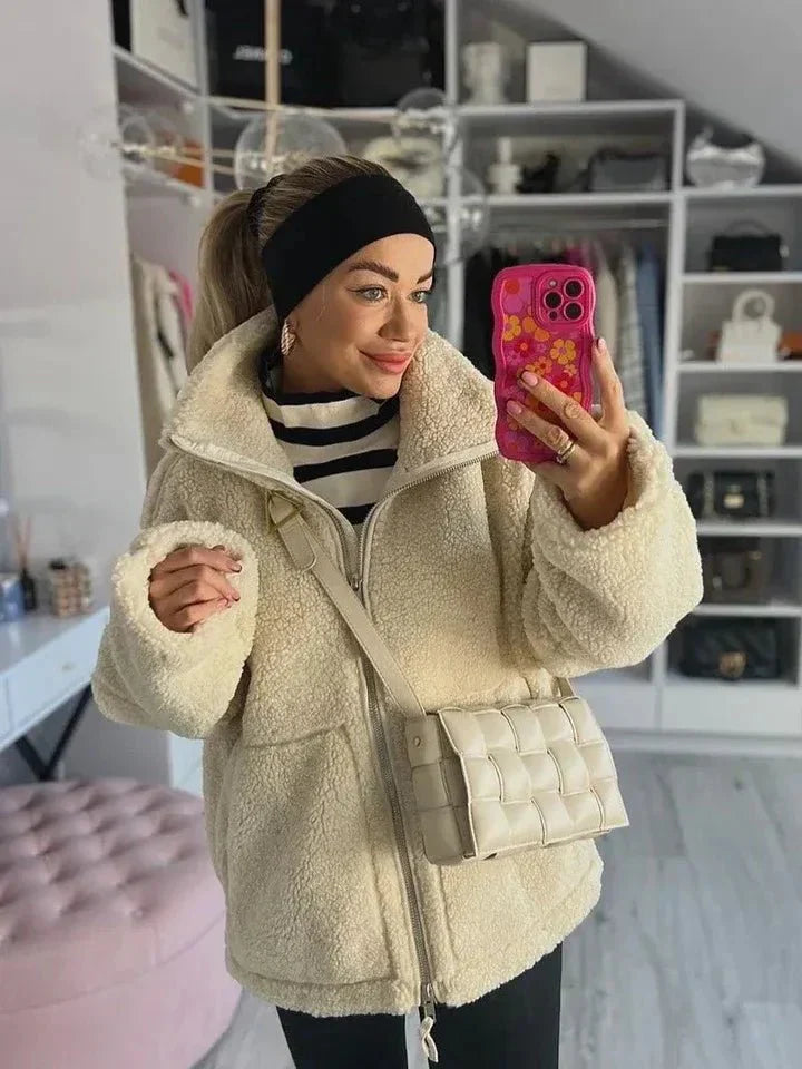 Liora – Oversized Teddy Jackets